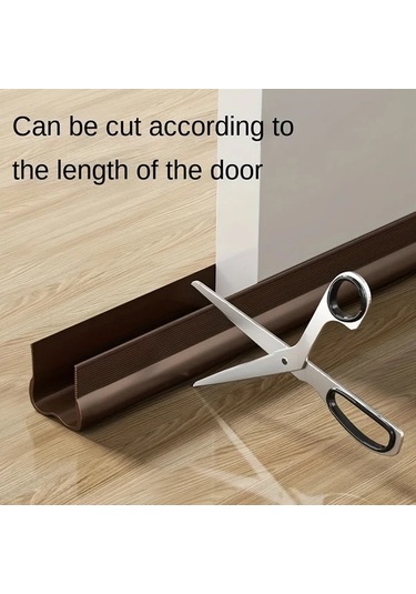 Tongdashop 36.6" Pvc Esnek Kapı Altı Contası - Kahverengi Su Geçirmez Rüzgar Süpürgesi Kahverengi