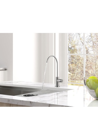 As09ss Paslanmaz Çelik Mutfak Su Filtresi Musluk Ro Musluk Çoğu Ters Ozmoz Birimi Veya Hava Boşluğunda Su Filtrasyon Sistemi İçin Paslanmaz Çelik