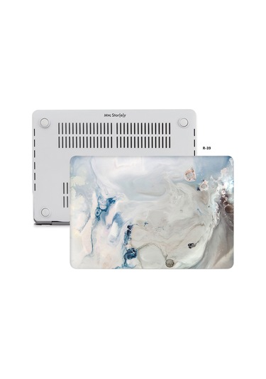 Macbook Air Kılıf 13 İnç Mermer10nl Eski Usb'li Model 2010-2017 A1369 A1466 İle Uyumlu R-39