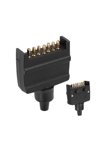 Yaozixa Avustralya Standartı 7-pin Düz Erkek Treyler Plug, Araç Lambaları Bağlantısı, Korozyona Dayanıklı, Abs Malzeme, Kolay Kurulum