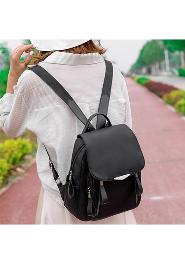 Haki Yogodlns Kadın Oxford Su Geçirmez Omuz Çantası Paketi Kadın Rahat Büyük Kapasiteli Sırt Çantası Haki