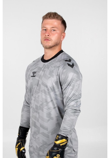 Hummel Line Kaleci Tek Üst Forma Gri