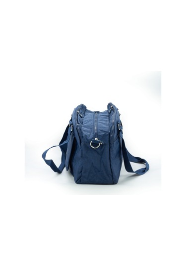 571 Krinkıl/klinkır Su Geçirmez İthal Kumaş Çok Gözlü Anne Okul Postacı El Omuz Çanta Lacivert 9-5c Lacivert