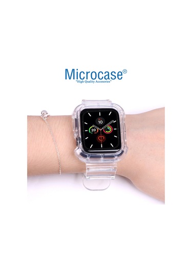 iOS Uyumlu Watch 8 45 mm Kılıf Korumalı Silikon Kordon KY22-2