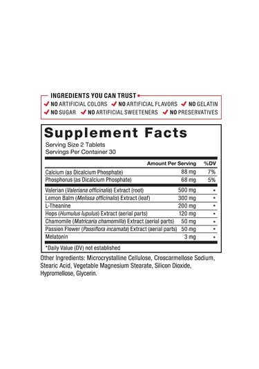 Force Factor Somnapure & Valerian & Theanine Fall Aslee