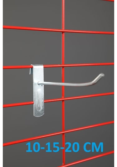 Aferafsistemleri Tel Pano Kanca, 10 Lu Paket, Çorap Standı Kancası,Raf Çubuğu