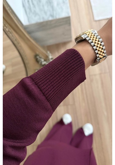 Arlena Premium Rayon Takım - Mürdüm Mürdüm