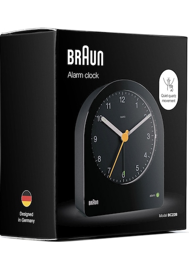 Braun Bc22b Siyah Klasik Analog Alarmlı Masa Saati Brn.bc22b