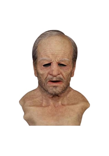 Yaşlı Yüz Maske, Lastik Elastik Materyal, Kuru Bakırlı Gözler, Halloween Kostüm Aksesuarı, Gerçekçi Gülme Çizgileri, Ev Kullanıma Uygun, Kolay Takma Ve Çıkarma