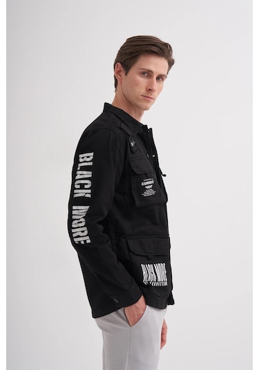 Cazador 1064 Erkek Gabardın Ceket Siyah