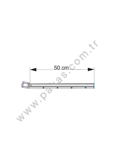 Pakas Pks-02 Balkon Çamaşır Kurutma Askısı Kare Profil Gri
