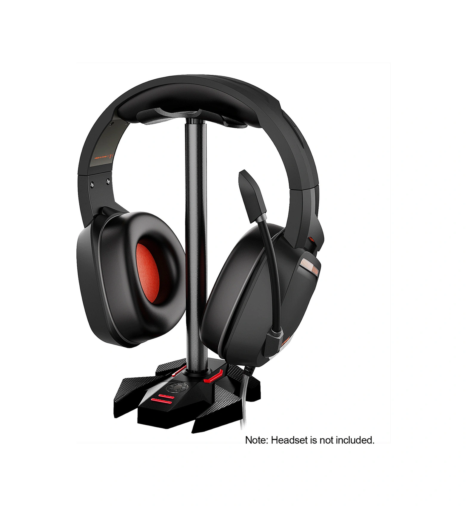 Moveevo Gp200 Kulaklık Tutucu, Alüminyum + Tpu + Abs Malzeme, Ayrılabilir, Dürtüye Dayanıklı, Masaüstü Düzenleyici, Siyah