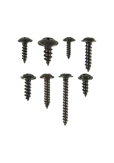 Nayomiglow Siyah Karbon Çelik Kılavuz Vidalar Rondelalı Yuvarlak Vidalar 17x10x3cm