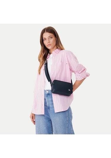 Tommy Hilfiger Kadın Mavi Omuz Çantası Aw0aw17872-c1g Mavi