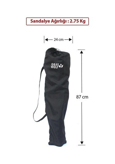 Gray Wolf Bardaklı Kamp Sandalyesi - Kırmızı Bp200 Kırımızı