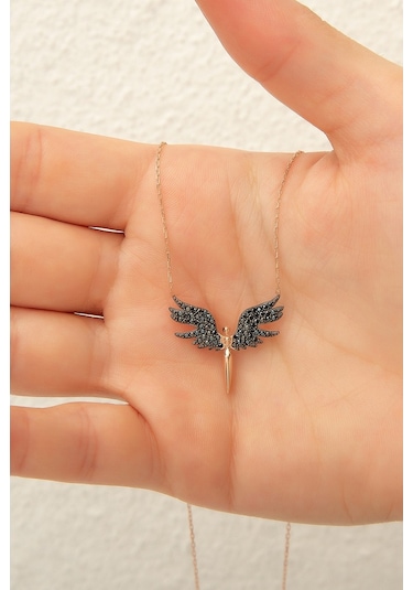 Papatya Silver Mikail Meleği Gümüş Kolye