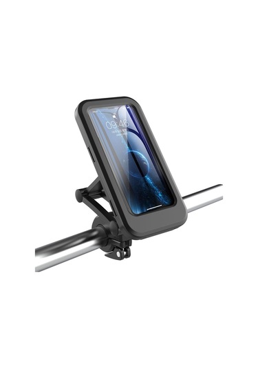 Hl-69 Bisiklet Gidon Cep Telefonu Tutucu Dağı Su Geçirmez Telefon Kılıfı Bisiklet Motosiklet Dokunmatik Ekran Tutucu Braketi