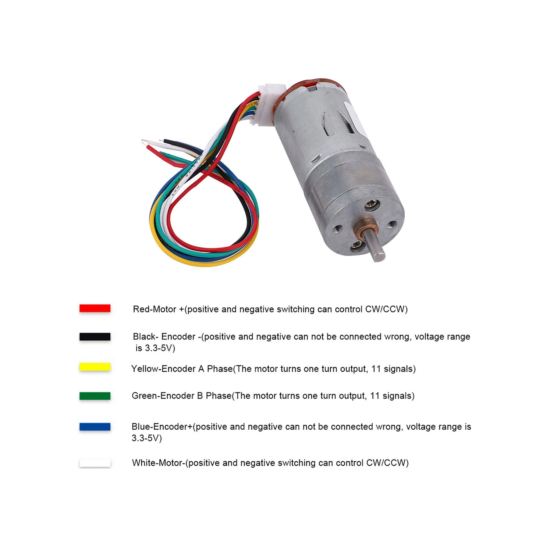 Tenfowee Jga25-371 12v 100 Devirli Azaltma Motoru - Akıllı Araçlar, Robotlar İçin Dayanıklı Metal Dişli Kutusu Ve Tamamen Kapalı Yapı