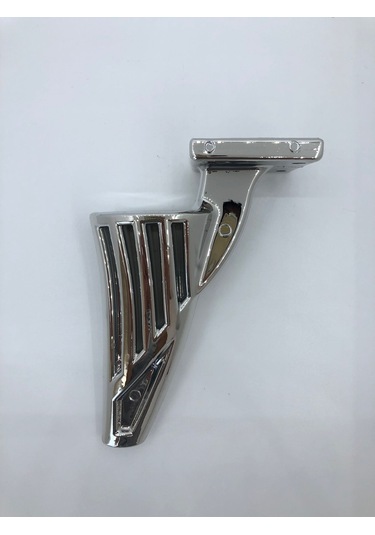 Plastik,16 Cm Metal Görünüm Krom Kaplamalı Mobilya Ayağı 4 Adet