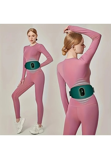 Fochsia Yeşil Usb Şarj Edilebilir Tam Vücut Masaj Kemeri Zayıflama Şekillendirme Erkek Kadın Uygun Hediye Altın