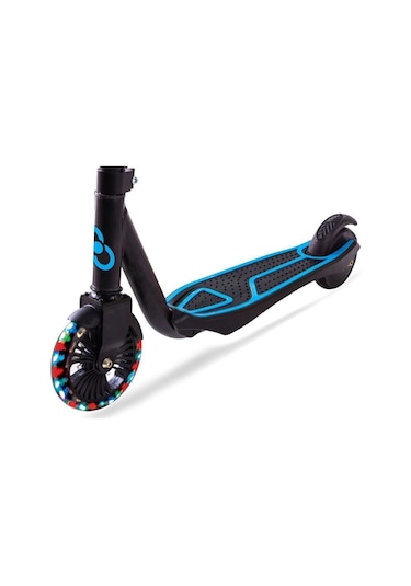 5 Yaş Üstü Işıklı Mavi Scooter Turuncu