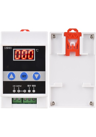 Konesam Dın Raylı Dijital Sıcaklık Kontrol Cihazı, Soğutma-ısıtma Regülatörü, Damla Prob, 110-240v, -50 120 C Aralığı