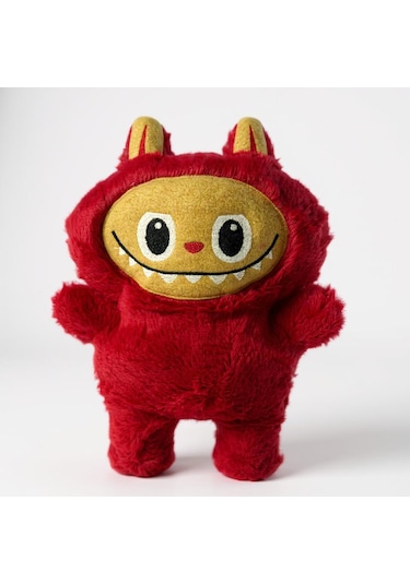 Plentiful Labubu 35 Cm Peluş Oyuncak , El Yapımı , Pembe Pembe