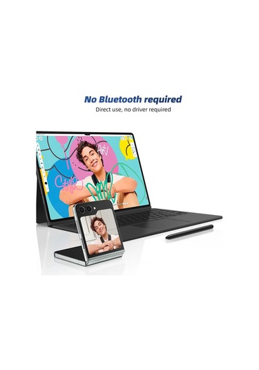 Fonken Samsung Tab S9 FE/S9+/S9 Ultra Uyumlu Yedek Dokunmatik Stylus Kalem Gri