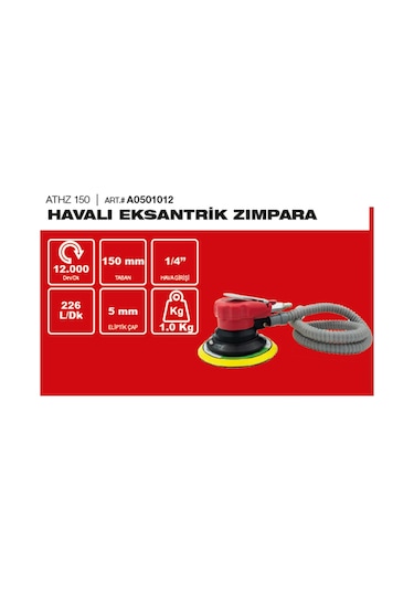 Attlas ATHZ 150 Havalı Eksantrik Zımpara - A0501012