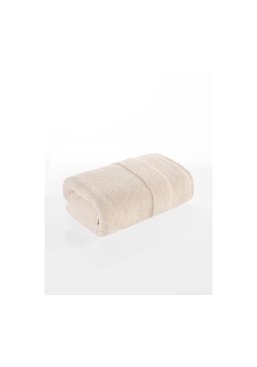 Cotton %100 Banyo Havlusu 50x90 Cm Krem
