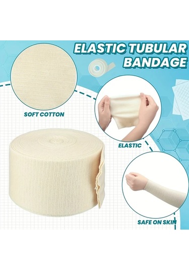 Lumaworld 1 Rulo Esnek Tüp Bandaj - Kol Bacak Sıkıştırma Bandajı 1.97x393.7inç