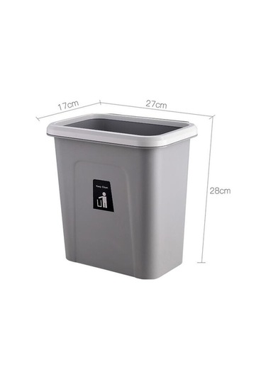 Tongxida İtmeeli Gri Duvara Monteli Plastik Sıhhi Çöp Kutusu, Mutfak Sınıflandırılmış Asılı Gri