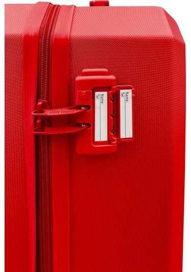 Coral High Diamond Abs Kırmızı Büyük Boy Valiz 16623 Kırmızı