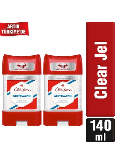 Old Spice Antiperspirant Whitewater Clear Erkek Jel 70 ML x 2