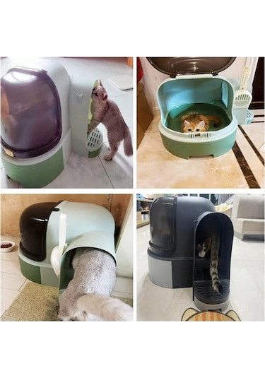 Techtic Star Tüneli Çekmeceli Kedi Tuvaleti + Kürek