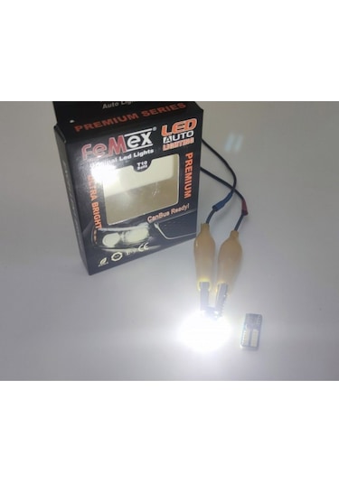 Femex Premium Beyaz Ampul T10 24 Smd 4014 Chip Mini Yassı Led Aktif Canbus