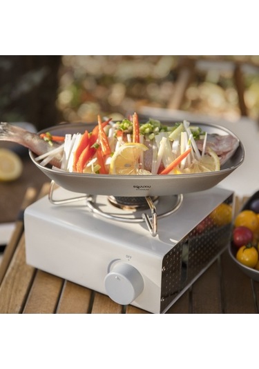 Tongxida Titanium Safari Yemek Tabağı - Ultra Hafif, Sağlıklı, Çakılabilir - Manav, Salata, Balık Servisi İçin Kamp Ve Piknik Çok Renkli