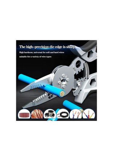 Cordial Merkez Diskli Krimpleme Ve Sıyırma Pensesi - Çok Fonksiyonlu Elektrikçi Pensesi