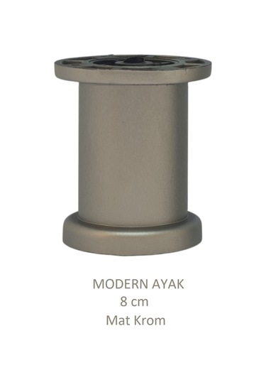 Modern, Düz Ayak 8 Cm Krom, Tv Ünitesi, Koltuk Altı , Dolap Ayağı, Vidaları Hediye Krom