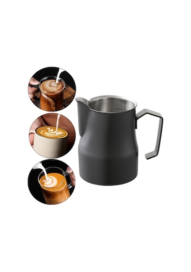 Suntek Sıcak Çikolata Ev Restoranı Için Süt Köpürtme 350ml-siyah