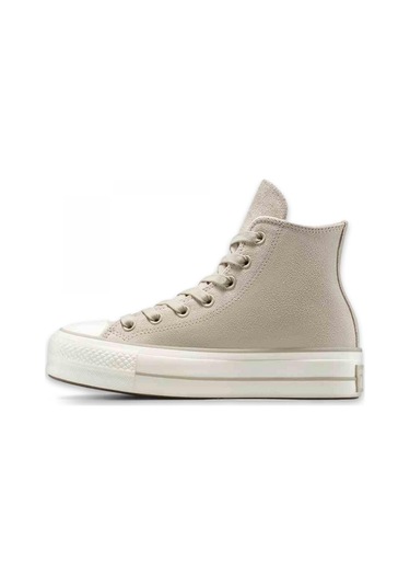 Converse A12966c Chuck Taylor All Star Lift Platform Suede Sneaker Bej Unisex Ayakkabı Bej