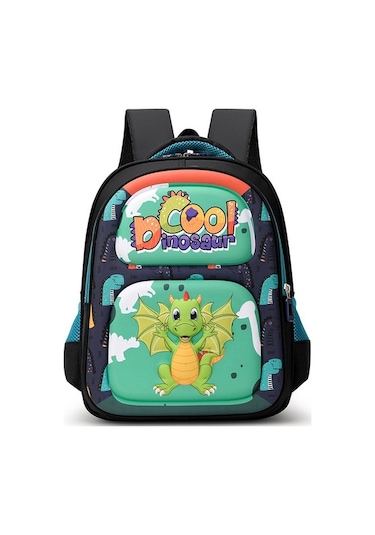 Goldenqian Sevimli Karikatür Büyük Kapasiteli Aşınmaya Dayanıklı Okul Çantası Jet4qk Beyaz - Siyah