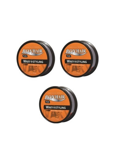 Bonhair Profesyonel Waxy Styling Fruite Wax 3 x 150 ML