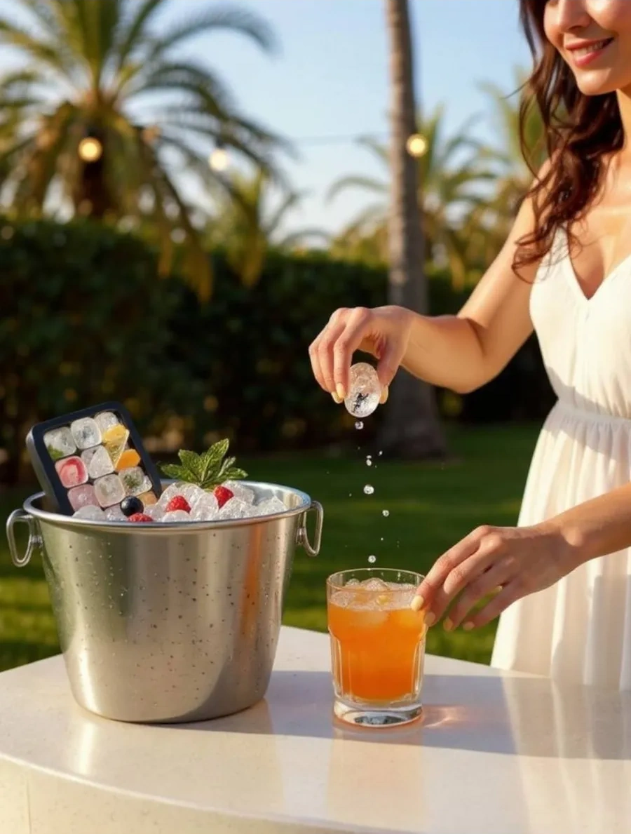 Vesna Krasna Kapaklı Silikon Buz Kalıbı 199546210 Siyah