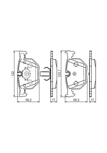 Bmw 7 E65 730d 3.0 2002-2005 Bosch Arka Balata