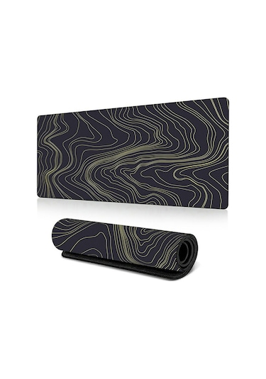 Cbtx 400 900 3mm Soyut Desenli Büyük Mouse Pad Kaymaz Kauçuk Masaüstü Mat - Pattern-35