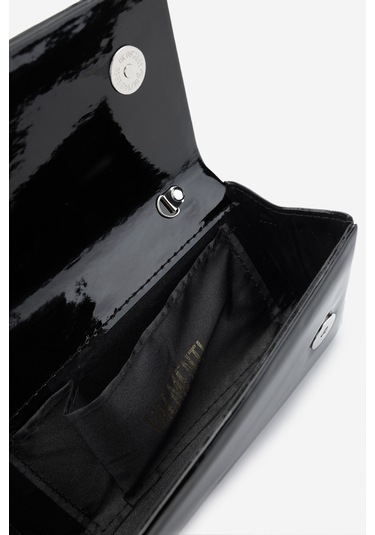 Valmenti Kadın Vegan Siyah Rugan Abiye Çanta 1083 0018 Bn Cnt Y25 Sıyah Rgn Siyah Rugan