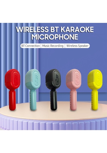 Skycıty Kablosuz Bluetooth, Usb Şarjlı Sarı Mikrofon Ses Sistemi