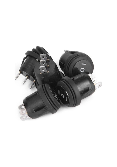 Maoyaya 3 Pozisyonlu Su Geçirmez Kaya Anahtarı, 10a/125v, 6a/250v, 3 Pinli, 5 Adet, Yeni Tasarım