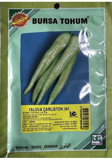 Biber Tohumu Yalova Çarliston 25 GR 3000 Adet Tohum